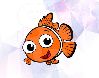 Finding Dory Nemo Layered SVG DXF Png Cut File Disney Cartoon Party Decorations Cricut Designs Silhouette Cameo Stencil Scrapbooking Decal