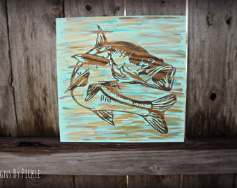Snook Painting, Fish Art, Coastal Wall Decor