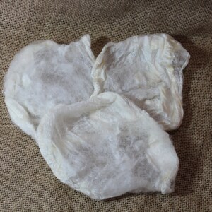 Undyed Silk Hankies-- Spinning Fiber --Natural Color -- Spinning Silk -- Felting Silk