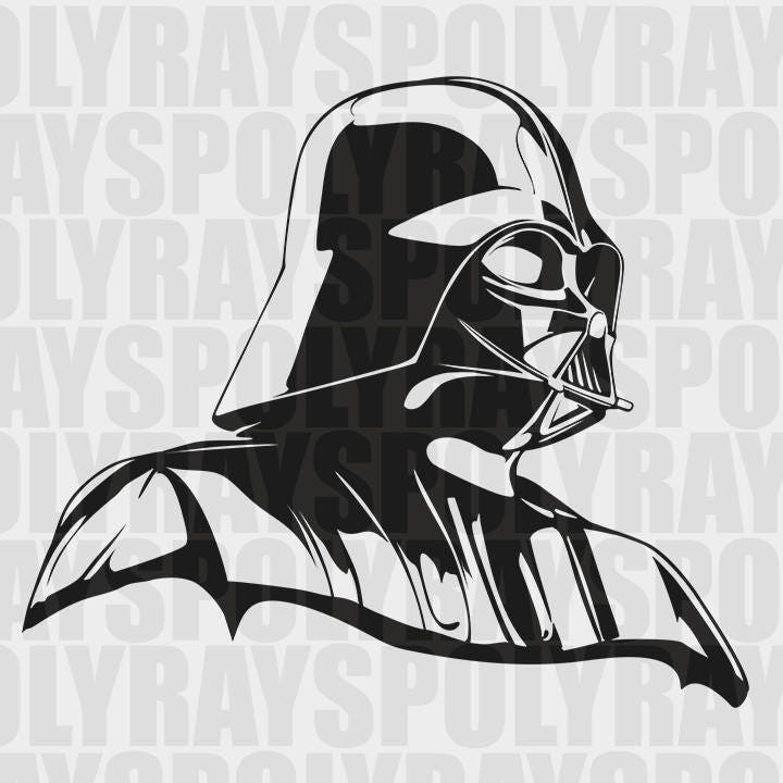 Download Darth Vader SVG Star Wars Stencil Instant Download EPS