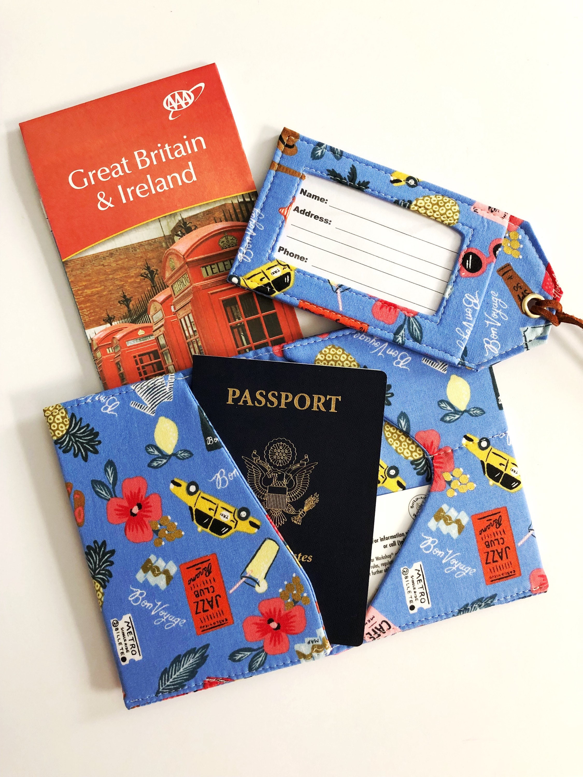 Rifle Paper Co Luggage Tag Passport Cover Travel Set for