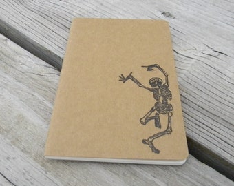 Mini Dancing Skeleton Journal