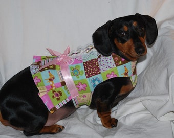 Pink and Brown dachshund harness