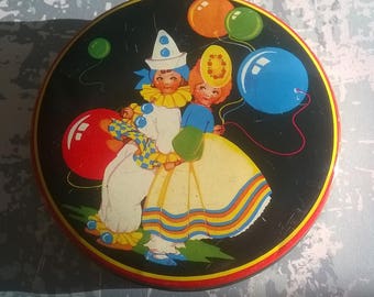 Thorne's Toffee tin with children in fancy dress