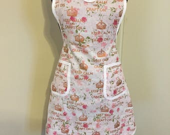 Keep Calm and Craft on Apron