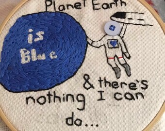 Custom Embroidery Hoop Art
