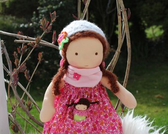Waldorf doll, 13 inch /33cm/ doll, steiner doll, organic doll, fabric doll, cloth doll, handmade