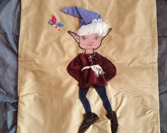 Decorative pillow - unique - Pixie boy