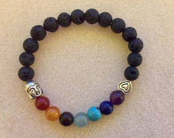 Lava stone yoga bracelet