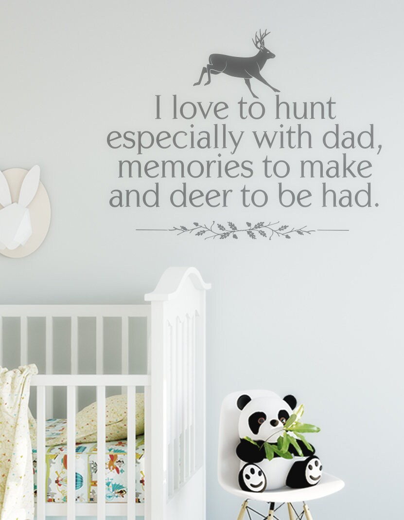 Hunting Wall Decal I Love To Hunt Decal Hunting Decor