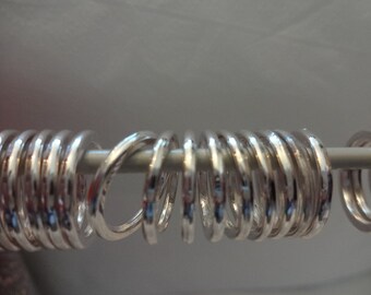 Simply Georgeous Solid Snag Free Tibetan Ring Knitting Markers Fits up to US Size 17 (12mm) Needle - Set of 15 / 30 OR 60