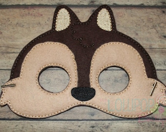 Kids Beaver Mask Beaver Costume Forest Felt Mask Kids Face