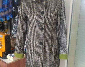 STRIPED COAT (lined coat and green lining)