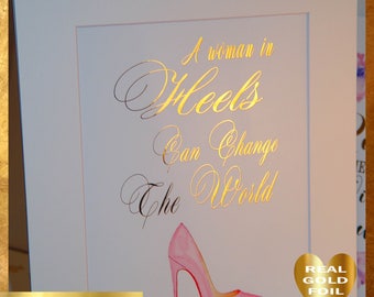 Gift for Her, Gift-for-Wife, Gift-for-Woman, Fashion Wall Art, Gift Birthday Wife, Pink Mom Gift, BFF Gift Purple Mom Gift, Girlfriend Gift
