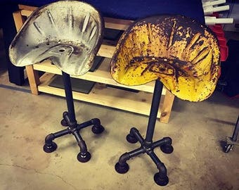 Reclaimed Tractor Seat Stool 30"H (FREE SHIPPING)