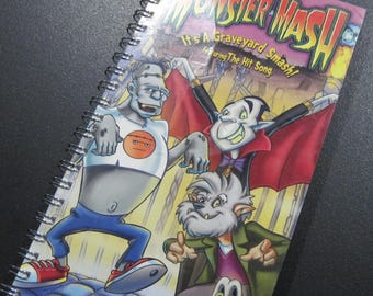 Monster Mash Notebook - Recycled VHS Notebook