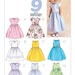 3350, Butterick, Girls Dirndl, Special Occasion Dress Formal Dress Flower Girl Dress, Easter Dress, Christmas Dress,Dress with pick up skirt