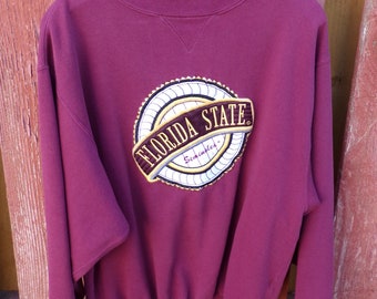 Vintage 90's Florida State Seminoles Sweatshirt Size Large