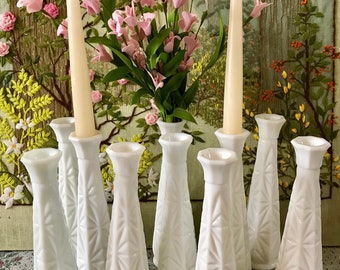 Milk Glass Vases Wedding Centerpiece Vases for Wedding Vases Vintage Milk Glass Bud Vase White Vases Bulk Vases Bridal Shower Centerpiece