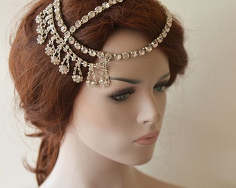 wedding hair jewelry chainimage