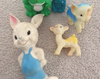 Vintage Squeak Toy Lot