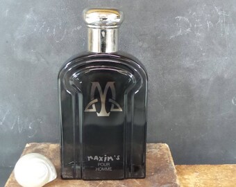 Vintage Giant 10.5" Maxism's Factice Perfume Store Display Dummy Bottle Flask . Giant Flask. Bathroom Decor