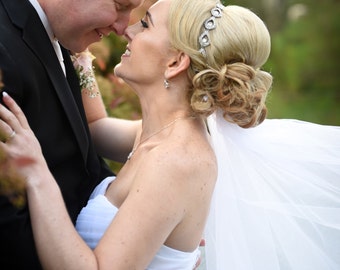 Bridal Hair Piece, Bridal, ELSIE, Rhinestone Headband, Bridal Hair, Bridal Headband, Bridal Headpiece, Rhinestone