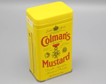 Vintage 4oz 113g 48 Colman's Mustard Tin 1990's UK