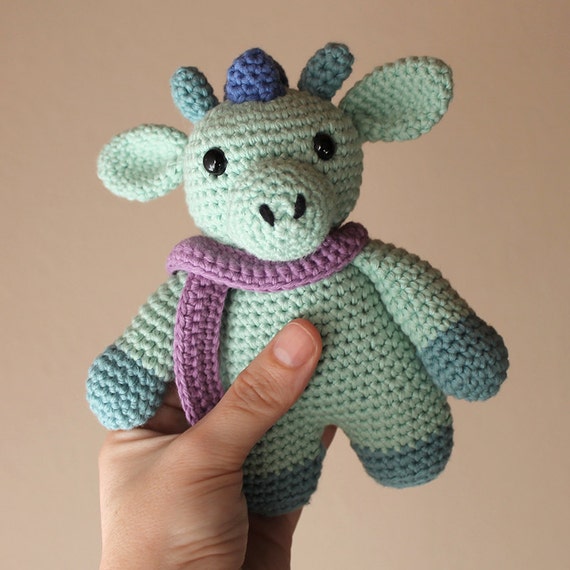 Dragon - Animalius. Amigurumi Pattern PDF, Fantasy Animal Toy, Nursery Doll, Crochet Pattern, Children Gift, DIY, Crafts, Instant download