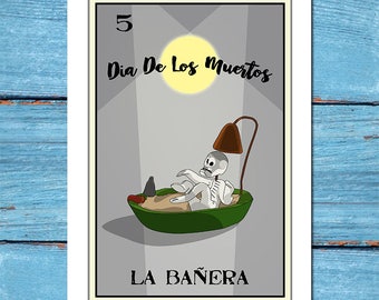La Banera-Loteria 13x19 Art Print,loteria art,loteria print,art,home decor,fine art,giclee,digital print,dia de los muertos,day of the dead