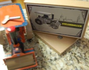 TIN TOY--Large Size Steam Roller - Must see- New in Box