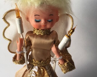 Vintage Retro Heavenly Angel Tree Topper 11" General Electric Original Box