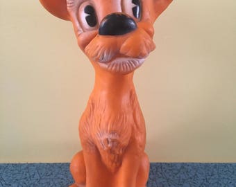 Vintage Combex Rubber Squeak Toy Dog