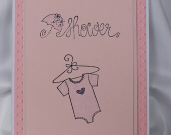 Homemade Baby Shower Invitations (Set of 5)