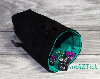 Würfelbeutel, Dice Bag, Würfel Beutel, Drawstring Bag, Würfelsäckchen