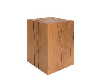 Dekosäule 36x36x70 cm Wooden column pedestal Pillar Plant garden