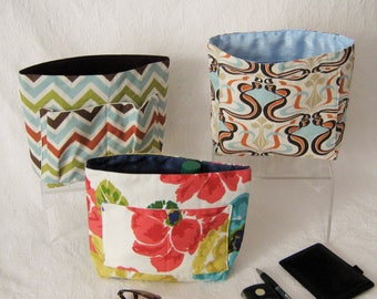 Purse Insert Organizers, Bag Organizer, Insert Divider, Extra Pockets, Fabric Bag Insert, Bag Liner, Organizing Pockets, Gift for Her,