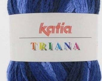 KATIA TRIANA 100GR //43 BLUE GRADIENT WOOL
