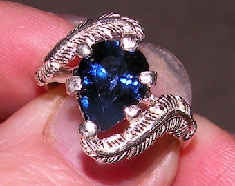 Blue Pear Shaped Sapphire Ring