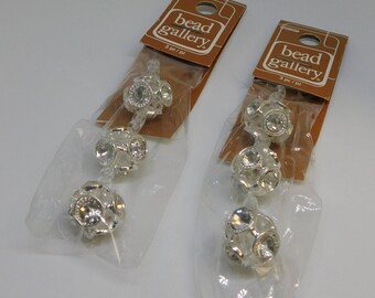 CLEARANCE 6 Rhinestone Metal 15mm Balls