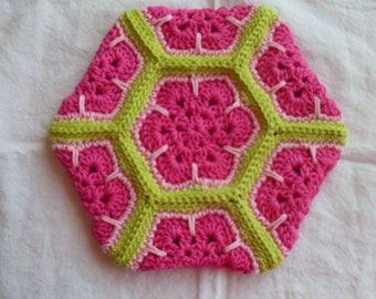 Crocheted Flower Pot Holder