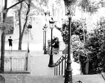Paris Wall Art, Black and White, Montmartre, Paris Print, Paris Photography, Art Prints, Fine Art Photograph, Paris, Office Decor