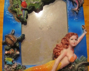 Campy mermaid picture frame from Dominican Republic