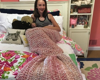 Mermaid Tail Crochet Blanket
