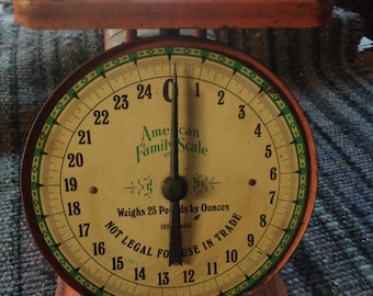 Vintage American Family Kitchen Scale