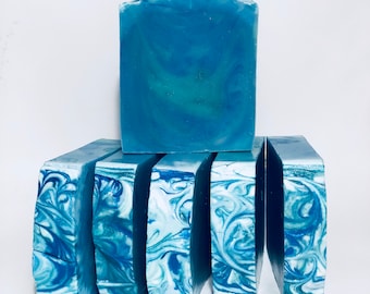 Spearmint Eucalyptus Soap, Cold Process Soap, Homemade Soap, Handmade Soap, Vegan Soap