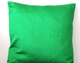 Green Pillow Cover Green Cushion Cover Bright Green Pillow Solid Pillow Green Throw Pillow Decorative Pillow Accent Pillow 16x16 pillow