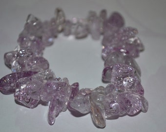 Light Purple Ice Flake Quartz Bracelet