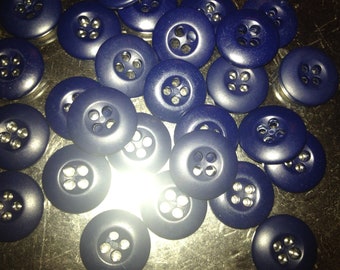 50 Dark blue buttons/ dark navy blue