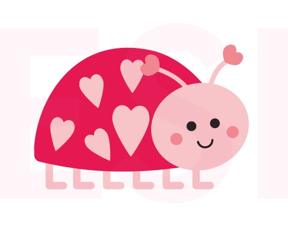 Love bug svg Valentine svg files SVG DXF EPS for use